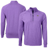 Baltimore Ravens Cutter & Buck Adapt Eco Raglan Quarter-Zip Jacket Heather Purple - NFL