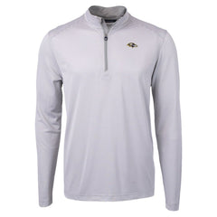 Baltimore Ravens Cutter & Buck Virtue Eco Pique Micro Stripe Quarter-Zip Jacket Gray - NFL