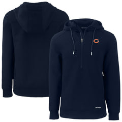 Chicago Bears Cutter & Buck Roam Eco Recycled Half-Zip Hoodie Navy - NFL