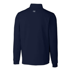 New England Patriots Cutter & Buck Big & Tall Traverse Eco Tri-Blend DryTec Quarter-Zip Jacket Navy - NFL