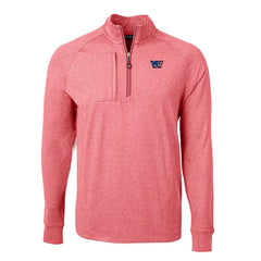 Washington Commanders Cutter & Buck Big & Tall Adapt Eco Raglan Quarter-Zip Jacket Heather Burgundy - NFL