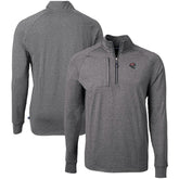 Tampa Bay Buccaneers Cutter & Buck Big & Tall Adapt Eco Raglan Quarter-Zip Jacket Heather Black - NFL