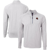 Washington Commanders Cutter & Buck Big & Tall Adapt Eco Raglan Quarter-Zip Jacket Heather Gray - NFL