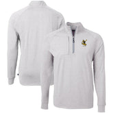 Pittsburgh Steelers Cutter & Buck Big & Tall Adapt Eco Raglan Quarter-Zip Jacket Heather Gray - NFL