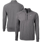 Indianapolis Colts Cutter & Buck Big & Tall Adapt Eco Raglan Quarter-Zip Jacket Heather Black - NFL