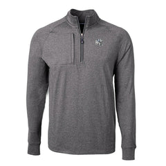 Indianapolis Colts Cutter & Buck Big & Tall Adapt Eco Raglan Quarter-Zip Jacket Heather Black - NFL