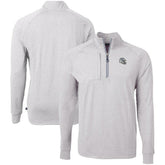 Indianapolis Colts Cutter & Buck Big & Tall Adapt Eco Raglan Quarter-Zip Jacket Heather Gray - NFL