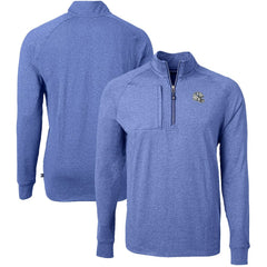 Indianapolis Colts Cutter & Buck Big & Tall Adapt Eco Raglan Quarter-Zip Jacket Heather Royal - NFL