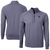 Seattle Seahawks Cutter & Buck Big & Tall Adapt Eco Raglan Quarter-Zip Jacket Heather Navy - NFL