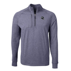 Seattle Seahawks Cutter & Buck Big & Tall Adapt Eco Raglan Quarter-Zip Jacket Heather Navy - NFL
