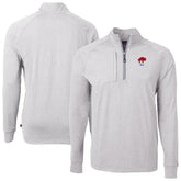 Buffalo Bills Cutter & Buck Big & Tall Adapt Eco Raglan Quarter-Zip Jacket Heather Gray - NFL