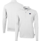 Washington Commanders Cutter & Buck Big & Tall Americana Virtue Eco Pique Quarter-Zip Jacket White - NFL