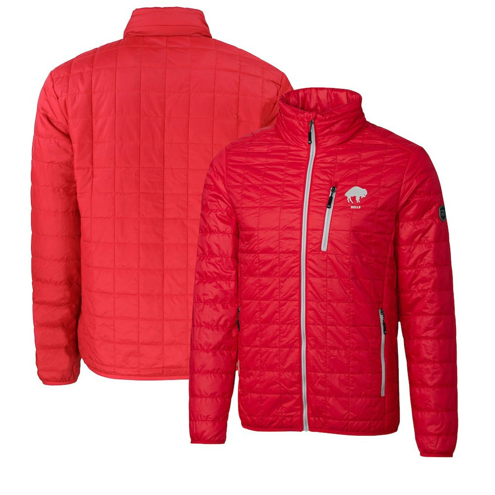 Buffalo Bills Cutter & Buck Big & Tall Rainier PrimaLoft Eco Insulated Full-Zip Puffer Jacket Red - NFL