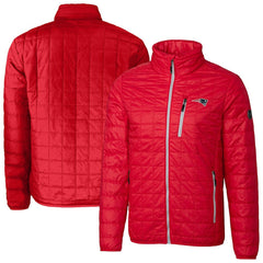 New England Patriots Cutter & Buck Big & Tall Rainier PrimaLoft Eco Insulated Full-Zip Hoodie Puffer Jacket Red - NFL