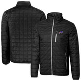 Buffalo Bills Cutter & Buck Big & Tall Rainier PrimaLoft Eco Insulated Full-Zip Hoodie Puffer Jacket Black - NFL