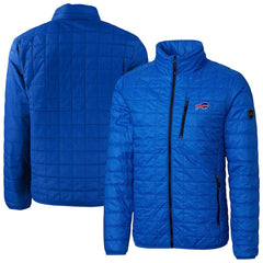 Buffalo Bills Cutter & Buck Big & Tall Rainier PrimaLoft Eco Insulated Full-Zip Hoodie Puffer Jacket Royal - NFL