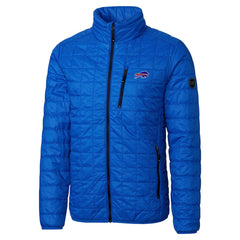 Buffalo Bills Cutter & Buck Big & Tall Rainier PrimaLoft Eco Insulated Full-Zip Hoodie Puffer Jacket Royal - NFL