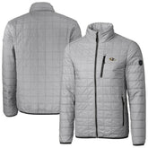Baltimore Ravens Cutter & Buck Big & Tall Rainier PrimaLoft Eco Insulated Full-Zip Hoodie Puffer Jacket Gray - NFL