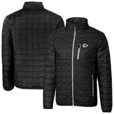 Kansas City Chiefs Cutter & Buck Big & Tall Rainier PrimaLoft Eco Insulated Full-Zip Hoodie Puffer Jacket Black - NFL