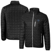 Indianapolis Colts Cutter & Buck Big & Tall Rainier PrimaLoft Eco Insulated Full-Zip Hoodie Puffer Jacket Black - NFL