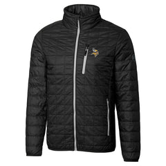 Minnesota Vikings Cutter & Buck Big & Tall Rainier PrimaLoft Eco Insulated Full-Zip Hoodie Puffer Jacket Black - NFL