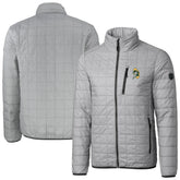 Green Bay Packers Cutter & Buck Big & Tall Rainier PrimaLoft Eco Insulated Full-Zip Puffer Jacket Gray - NFL