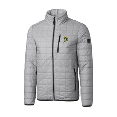 Green Bay Packers Cutter & Buck Big & Tall Rainier PrimaLoft Eco Insulated Full-Zip Puffer Jacket Gray - NFL