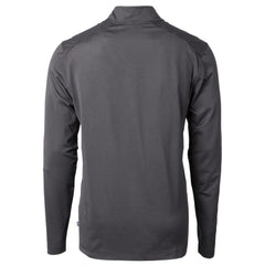 Minnesota Vikings Cutter & Buck Big & Tall Virtue Eco Pique Micro Stripe Tri-Blend Quarter-Zip Jacket Black - NFL