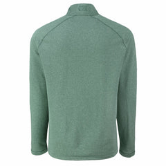 Green Bay Packers Cutter & Buck Peshastin Eco Fleece Tri-Blend Raglan Recycled Quarter-Zip Jacket Heather Green - NFL