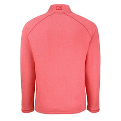 Kansas City Chiefs Cutter & Buck Peshastin Eco Fleece Tri-Blend Raglan Recycled Quarter-Zip Jacket Heather Red - NFL