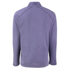 Minnesota Vikings Cutter & Buck Peshastin Eco Fleece Tri-Blend Raglan Recycled Quarter-Zip Jacket Heather Purple - NFL