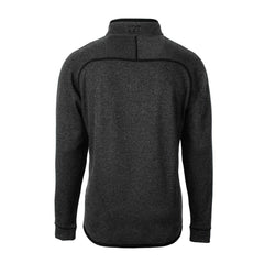 Atlanta Falcons Cutter & Buck Big & Tall Mainsail Sweater-Knit Raglan Half-Zip Jacket Heather Charcoal - NFL