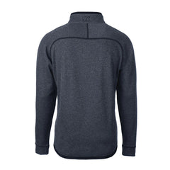 Los Angeles Chargers Cutter & Buck Big & Tall Mainsail Sweater-Knit Raglan Half-Zip Jacket Heather Navy - NFL