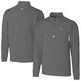 Cincinnati Bengals Cutter & Buck Big & Tall Traverse Stretch Quarter-Zip Top Gray - NFL