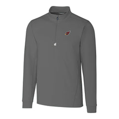 Arizona Cardinals Cutter & Buck Big & Tall Traverse Stretch Quarter-Zip Top Gray - NFL