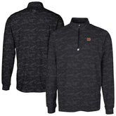 Cincinnati Bengals Cutter & Buck Big & Tall Traverse Eco Camo Tri-Blend DryTec Quarter-Zip Jacket Black - NFL