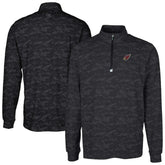 Arizona Cardinals Cutter & Buck Big & Tall Traverse Eco Camo Tri-Blend DryTec Quarter-Zip Jacket Black - NFL