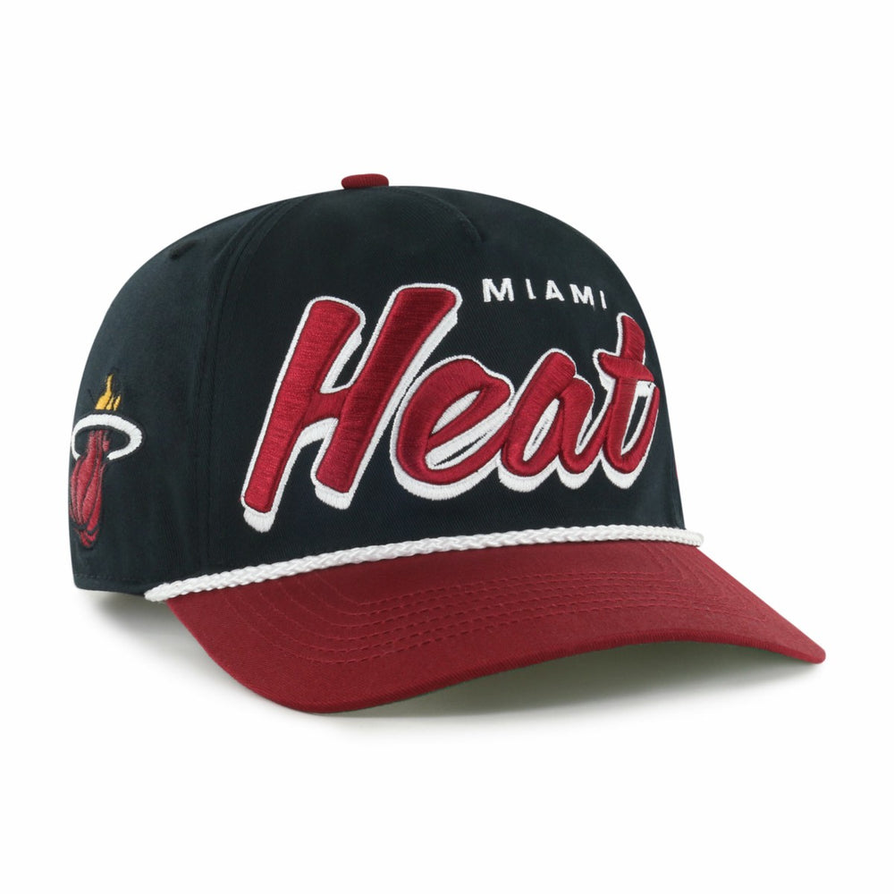 47 brand - Miami Heat '47 Dropshadow Rope Hitch Adjustable Hat - Black/Red