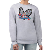 NBA - Oklahoma City Thunder G-III 4Her by Carl Banks Women's Leopard Heart Fleece Pullover Sweatshirt - Heather Gray