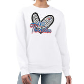 NBA - Oklahoma City Thunder G-III 4Her by Carl Banks Women's Leopard Heart Fleece Pullover Sweatshirt - White