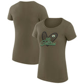 NBA - Boston Celtics G-III 4Her by Carl Banks Women's Super-Slim Fit Lightweight Leopard Heart T-Shirt - Hunter Green