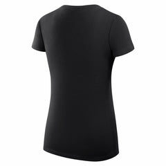 NBA - Phoenix Suns G-III 4Her by Carl Banks Women's Super-Slim Fit Lightweight Leopard Heart V-Neck T-Shirt - Black