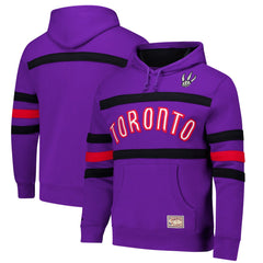 Mitchell & Ness - Toronto Raptors Hardwood Classics Nights Head Coach Pullover Hoodie - Purple