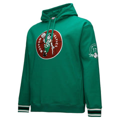 Mitchell & Ness - Boston Celtics Chainstitch Applique Vintage Heavyweight Pullover Hoodie - Kelly Green