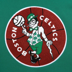 Mitchell & Ness - Boston Celtics Chainstitch Applique Vintage Heavyweight Pullover Hoodie - Kelly Green