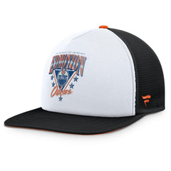Edmonton Oilers - Fanatics Decades Collection Foam Front Snapback Hat White/Black