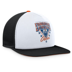 Edmonton Oilers - Fanatics Decades Collection Foam Front Snapback Hat White/Black