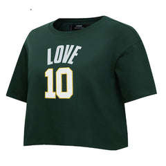 Jordan Love Green Bay Packers Pro Standard Women's Player Name & Number Cropped Boxy T-Shirt Green - NFL