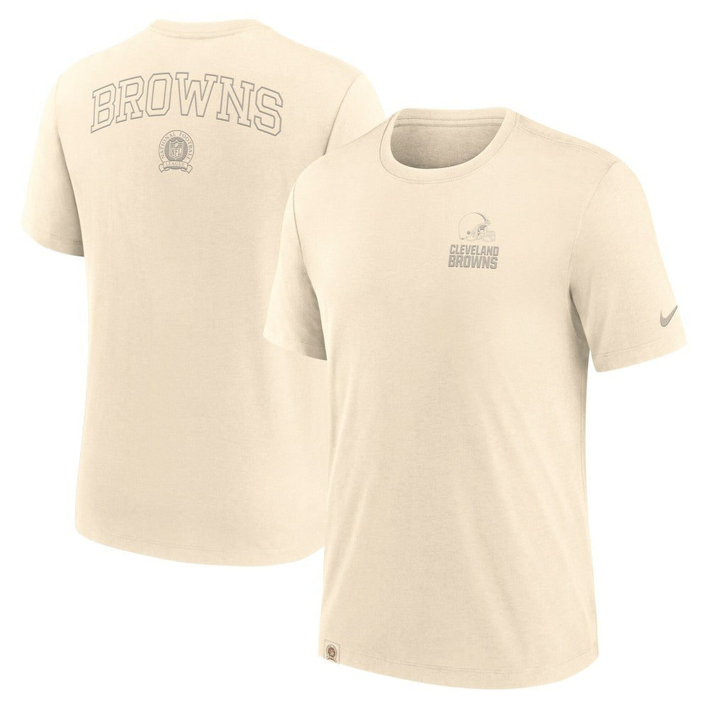 Cleveland Browns Glory Tri-Blend T-Shirt Cream - Nike