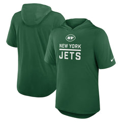 New York Jets Lockup Tri-Blend Hoodie T-Shirt Green - Nike